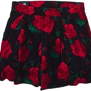Floral Velvet Skirt